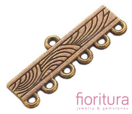 ROZDZIELACZ NA SZEŚĆ 28x11x1MM KOLOR STARE ZŁOTO