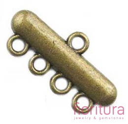 ROZDZIELACZ NA CZTERY 23x11x2MM KOLOR STARE ZŁOTO