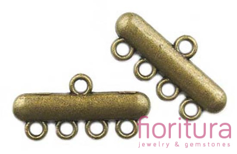 ROZDZIELACZ NA CZTERY 23x11x2MM KOLOR STARE ZŁOTO