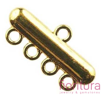 ROZDZIELACZ NA CZTERY 23x11x2MM KOLOR ZŁOTY