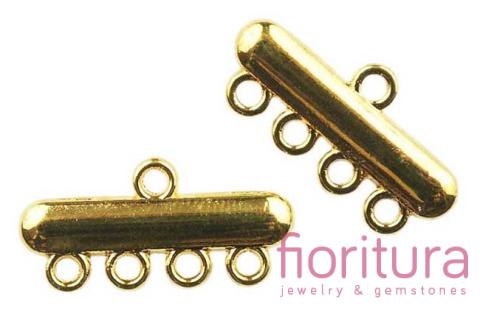 ROZDZIELACZ NA CZTERY 23x11x2MM KOLOR ZŁOTY