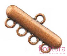 ROZDZIELACZ NA CZTERY 23x11x2MM KOLOR MIEDZIANY