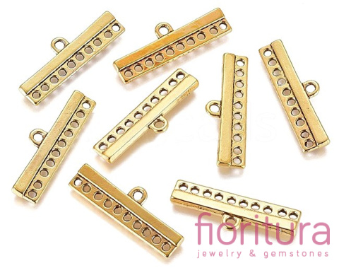 ROZDZIELACZ NA DZIESIĘĆ 28x9x2,5MM KOLOR ZŁOTY