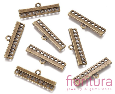 ROZDZIELACZ NA DZIESIĘĆ 28x9x2,5MM KOLOR STARE ZŁOTO