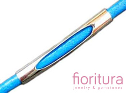 RURKA ŁUK Z OTWOREM 35x5MM KOLOR SREBRNY