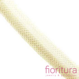 SIATKA JUBILERSKA KRYNOLINA TUBOWA 4 MM KOLOR KREMOWY
