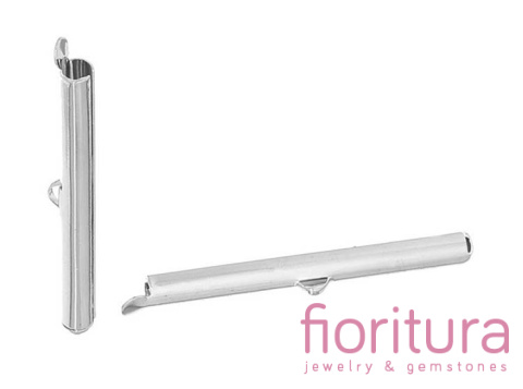 ZAKOŃCZENIE TUBOWE 30x6MM KOLOR STARE SREBRO