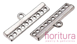 ROZDZIELACZ NA DZIESIĘĆ 28x9x2,5MM KOLOR STARE SREBRO