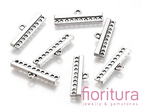 ROZDZIELACZ NA DZIESIĘĆ 28x9x2,5MM KOLOR STARE SREBRO