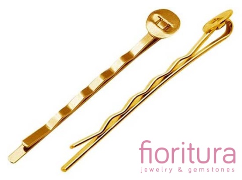 BAZA WSUWKI DO WŁOSÓW 52x2MM KOLOR ZŁOTY