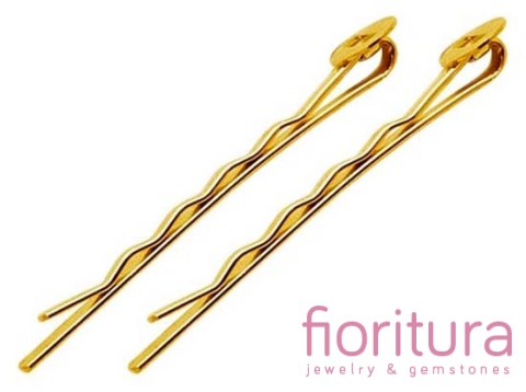 BAZA WSUWKI DO WŁOSÓW 52x2MM KOLOR ZŁOTY