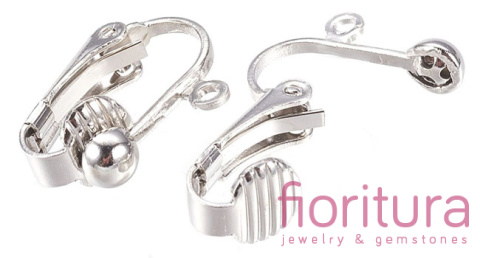 KLIPSY Z OCZKIEM DO PODWIESZANIA 17X14MM KOLOR STARE SREBRO