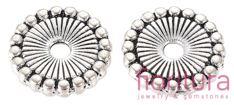 PRZEKŁADKA DYSK PŁASKI 12MM KOLOR STARE SREBRO