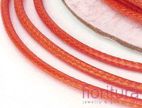 SZNUREK JUBILERSKI NYLONOWY 1MM KOLOR CORAL