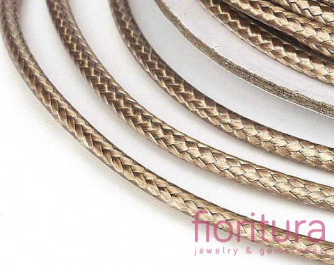 SZNUREK JUBILERSKI NYLONOWY 1MM KOLOR TAN