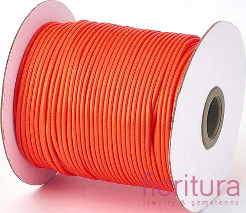 SZNUREK JUBILERSKI NYLONOWY 1MM KOLOR DARK ORANGE