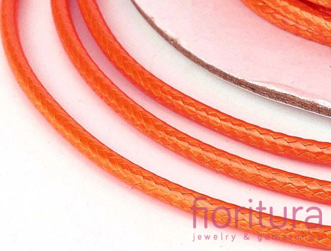 SZNUREK JUBILERSKI NYLONOWY 1MM KOLOR DARK ORANGE