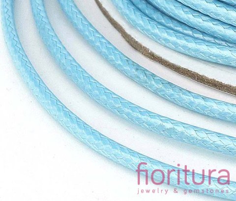 SZNUREK JUBILERSKI NYLONOWY 1MM KOLOR LIGHT SKY BLUE