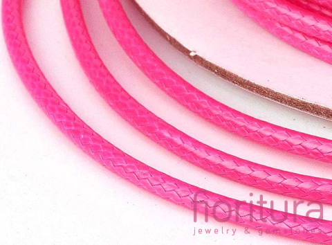 SZNUREK JUBILERSKI NYLONOWY 1MM KOLOR DEEP PINK