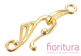 ZAPIĘCIE DEKORACYJNE TYPU HAK 25x16MM KOLOR ZŁOTY