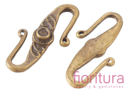 ZAPIĘCIE TYPU HAK 31x12MM KOLOR STARE ZŁOTO