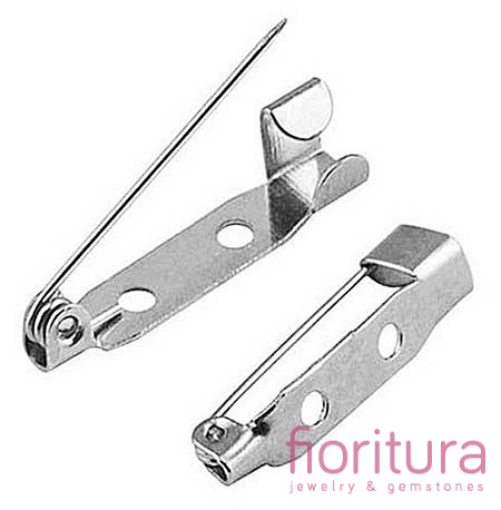 BAZA BROSZKI ZAPIĘCIE 20x5x5MM KOLOR STARE SREBRO