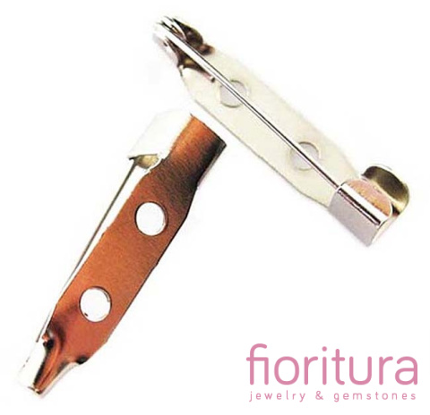 BAZA BROSZKI ZAPIĘCIE 25x6x6MM KOLOR STARE SREBRO