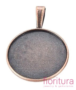 BAZA ZAWIESZKI KOŁO 25MM KOLOR MIEDZIANY