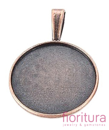 BAZA ZAWIESZKI KOŁO 25MM KOLOR MIEDZIANY