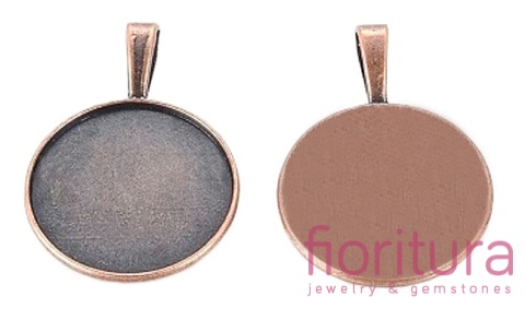 BAZA ZAWIESZKI KOŁO 25MM KOLOR MIEDZIANY