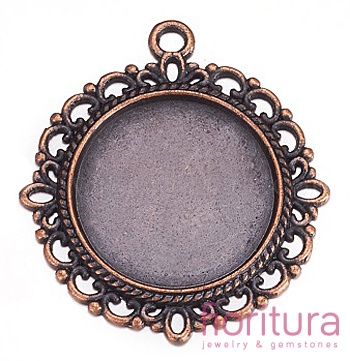 BAZA ZAWIESZKI KOŁO 20MM KOLOR MIEDZIANY