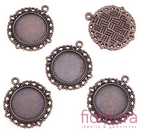 BAZA ZAWIESZKI KOŁO 20MM KOLOR MIEDZIANY