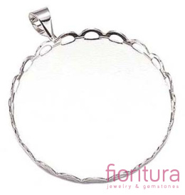 BAZA ZAWIESZKI KOŁO 25MM KOLOR STARE SREBRO