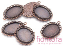 BAZA ZAWIESZKI OWAL 25x18MM KOLOR MIEDZIANY