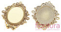 BAZA ZAWIESZKI OWAL 32x24 KOLOR ANTYCZNE ZŁOTO