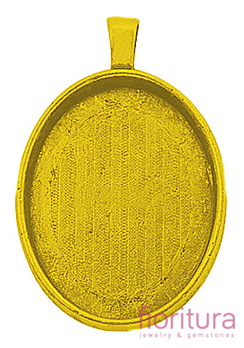 BAZA ZAWIESZKI OWAL 29x21,5MM KOLOR ANTYCZNE ZŁOTO