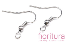 BIGLE OTWARTE Z KULKĄ I SPRĘŻYNKĄ 29x19MM STAL NIERDZEWNA