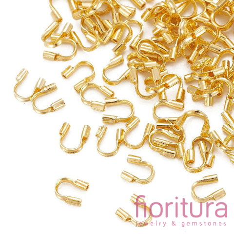 KOŃCÓWKA DO LINEK PODKÓWKA 4,5x4x1MM KOLOR ZŁOTY