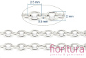 ŁAŃCUSZEK ANKER 2,5x2MM STAL NIERDZEWNA