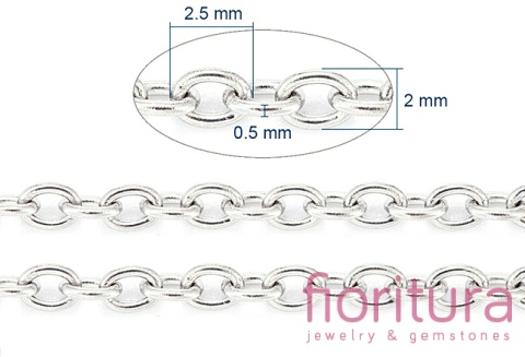 ŁAŃCUSZEK ANKER 2,5x2MM STAL NIERDZEWNA