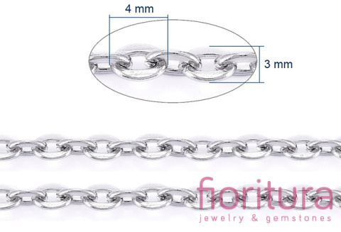 ŁAŃCUSZEK ANKER 4,3x3MM STAL NIERDZEWNA