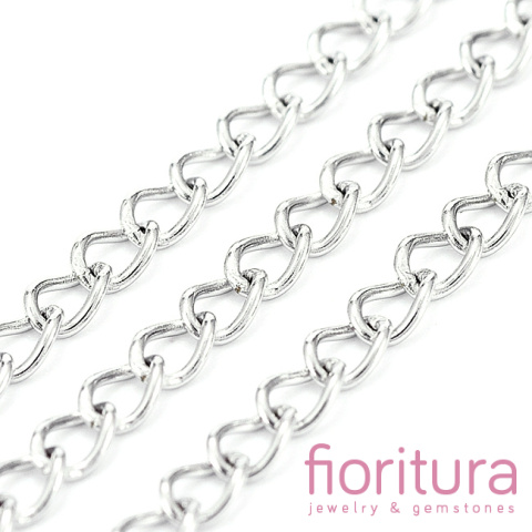 ŁAŃCUSZEK PANCERKA SKRĘCANA 3,5x2,5MM STAL NIERDZEWNA