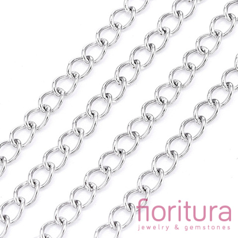 ŁAŃCUSZEK PANCERKA SKRĘCANA 3,5x2,5MM STAL NIERDZEWNA