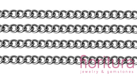 ŁAŃCUSZEK PANCERKA 3x2MM STAL NIERDZEWNA