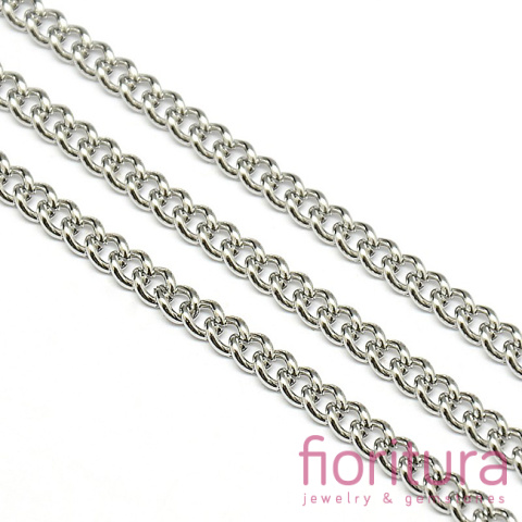 ŁAŃCUSZEK PANCERKA 4x3MM STAL NIERDZEWNA