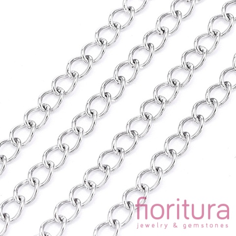 ŁAŃCUSZEK PANCERKA SKRĘCANA 3x1,5MM STAL NIERDZEWNA