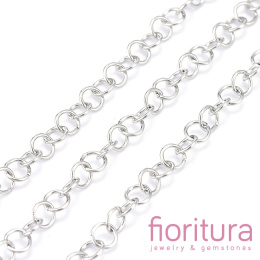 ŁAŃCUSZEK ROLO 4x4MM STAL NIERDZEWNA