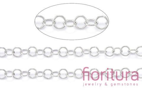 ŁAŃCUSZEK ROLO 4x4MM STAL NIERDZEWNA