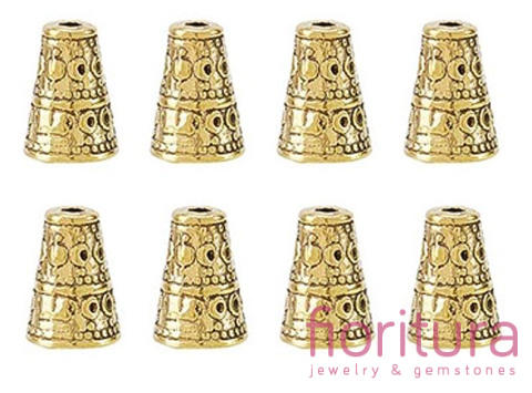 NAKŁADKA STOŻEK 10X7MM KOLOR ZŁOTY