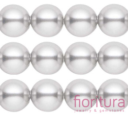 PERŁA SZKLANA KULA 4 MM KOLOR SREBRNY